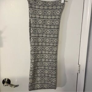 Gap Nordic Knit Infinity Scarf wool soft gray.